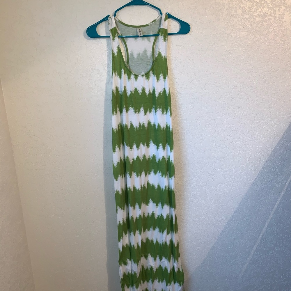 chevron maxi dress